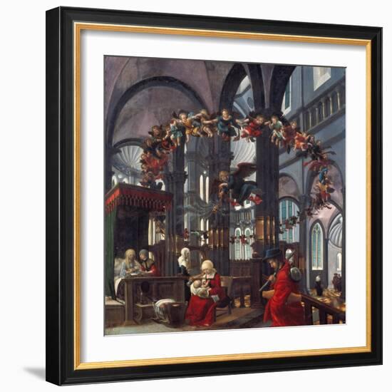 Birth of the Virgin Mary, about 1520-Albrecht Altdorfer-Framed Giclee Print