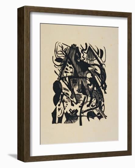 Birth of the Wolf-Franz Marc-Framed Giclee Print