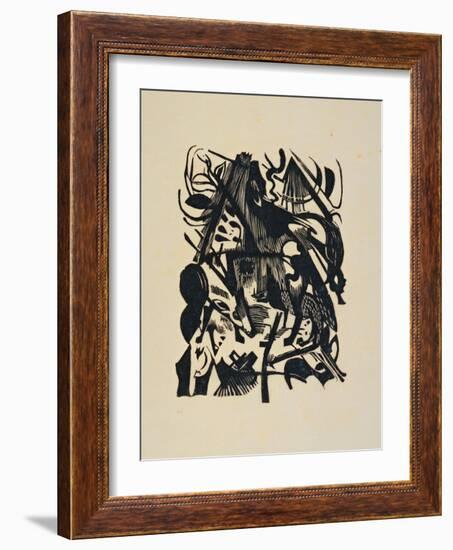 Birth of the Wolf-Franz Marc-Framed Giclee Print