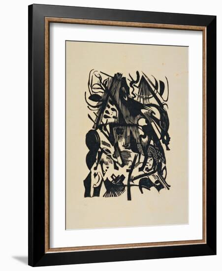 Birth of the Wolf-Franz Marc-Framed Giclee Print