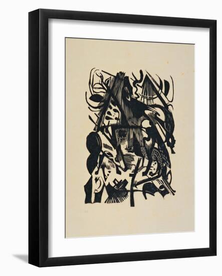 Birth of the Wolf-Franz Marc-Framed Giclee Print