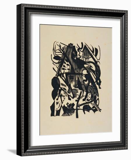 Birth of the Wolf-Franz Marc-Framed Giclee Print