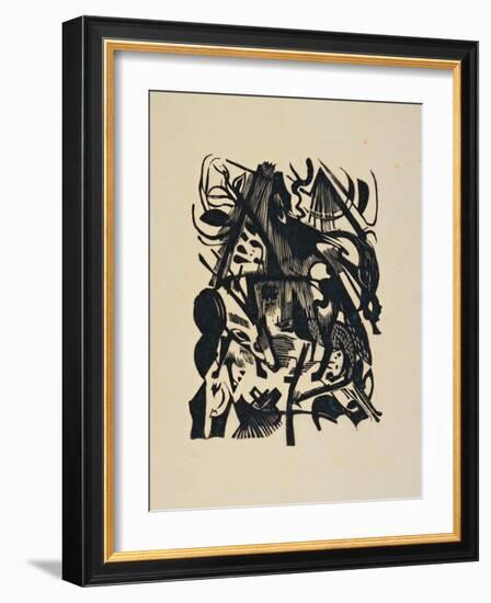 Birth of the Wolf-Franz Marc-Framed Giclee Print