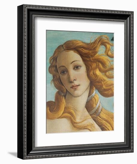 Birth of Venus, Head of Venus-Sandro Botticelli-Framed Premium Giclee Print