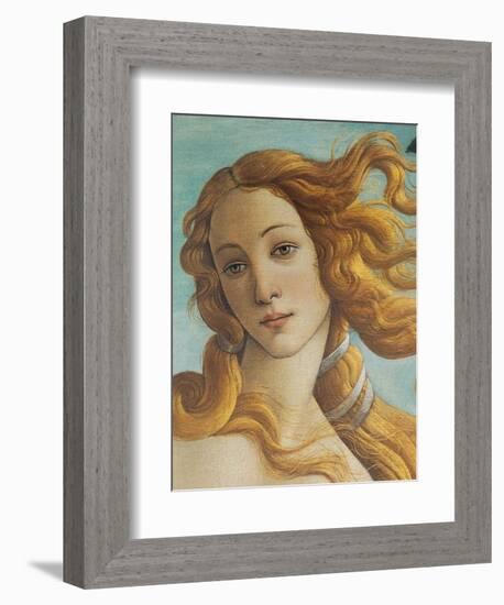 Birth of Venus, Head of Venus-Sandro Botticelli-Framed Art Print