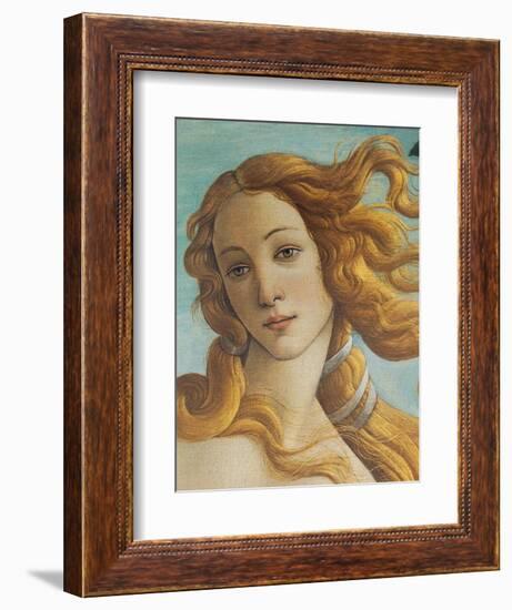Birth of Venus, Head of Venus-Sandro Botticelli-Framed Art Print