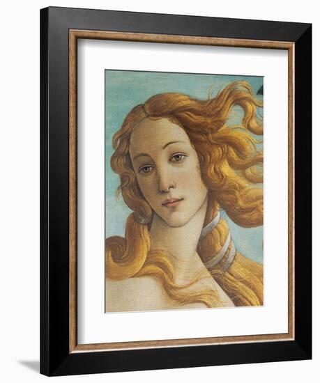 Birth of Venus, Head of Venus-Sandro Botticelli-Framed Art Print