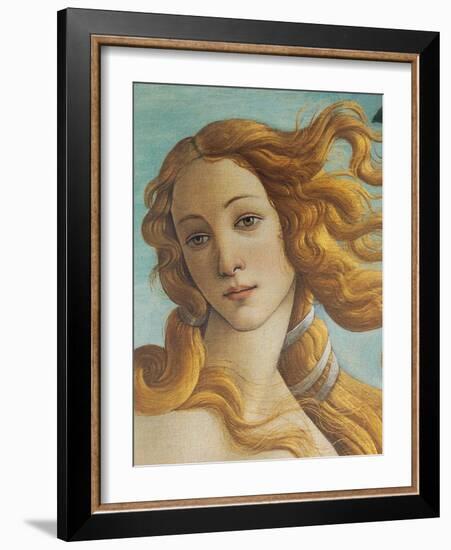 Birth of Venus, Head of Venus-Sandro Botticelli-Framed Art Print