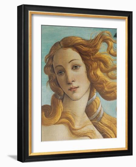 Birth of Venus, Head of Venus-Sandro Botticelli-Framed Art Print