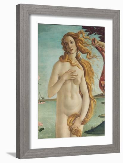 Birth of Venus, Venus-Sandro Botticelli-Framed Art Print