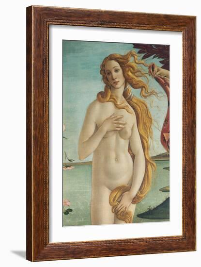 Birth of Venus, Venus-Sandro Botticelli-Framed Art Print