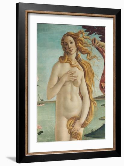 Birth of Venus, Venus-Sandro Botticelli-Framed Art Print