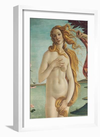 Birth of Venus, Venus-Sandro Botticelli-Framed Art Print