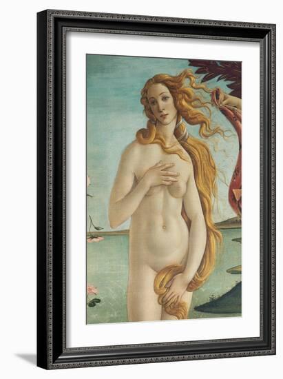 Birth of Venus, Venus-Sandro Botticelli-Framed Art Print