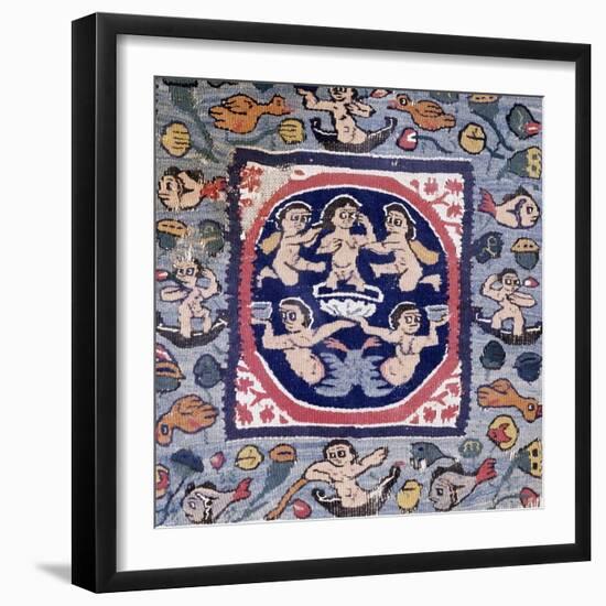 Birth of Venus, Wool and Linen Tapestry from Egypt, Coptic Art, 6th Century-null-Framed Giclee Print