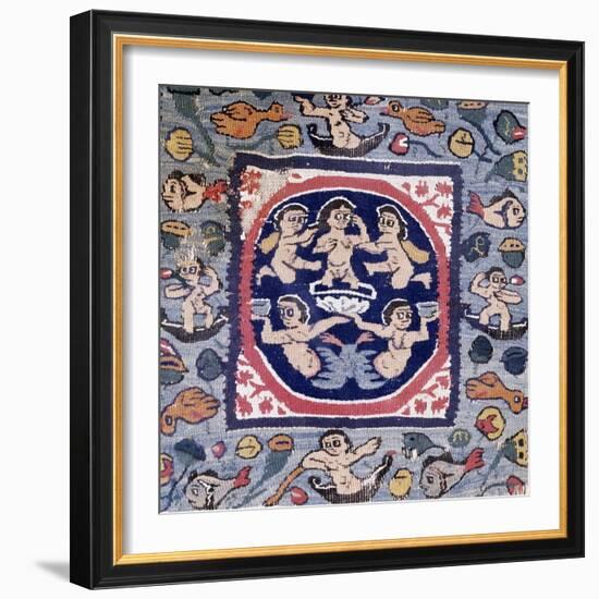Birth of Venus, Wool and Linen Tapestry from Egypt, Coptic Art, 6th Century-null-Framed Giclee Print