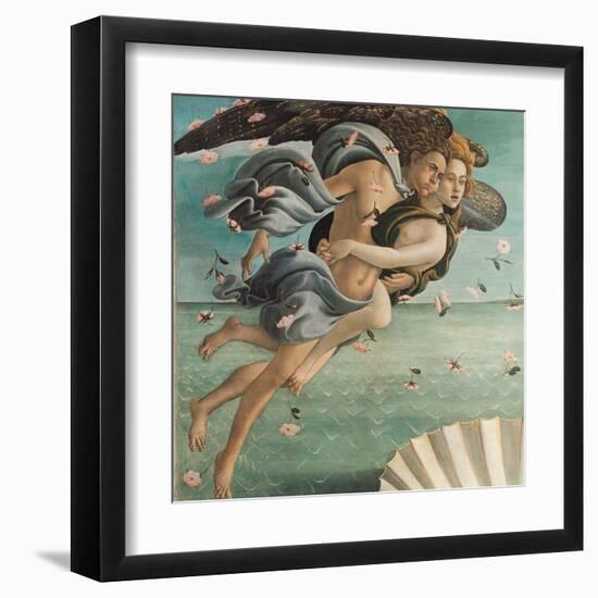 Birth of Venus, Zephyrus and Aura-Sandro Botticelli-Framed Art Print