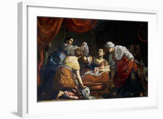 Birth of Virgin-Simon Vouet-Framed Giclee Print