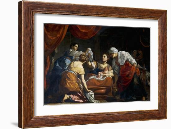 Birth of Virgin-Simon Vouet-Framed Giclee Print