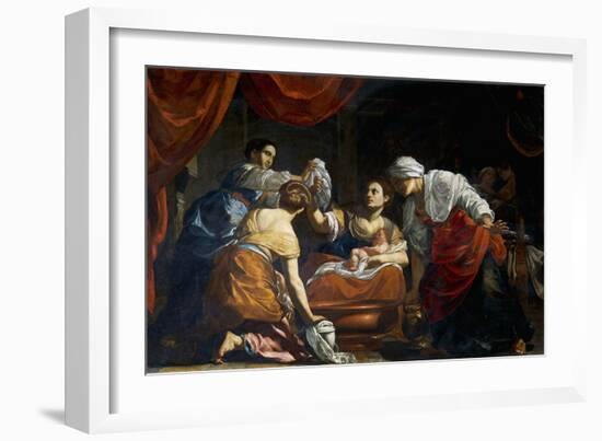 Birth of Virgin-Simon Vouet-Framed Giclee Print