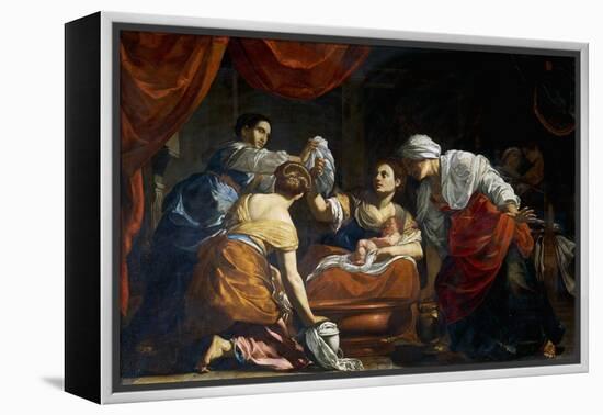 Birth of Virgin-Simon Vouet-Framed Premier Image Canvas