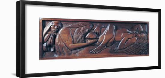 Birth, Wooden Bed Panel, 1894-96-Georges Lacombe-Framed Giclee Print