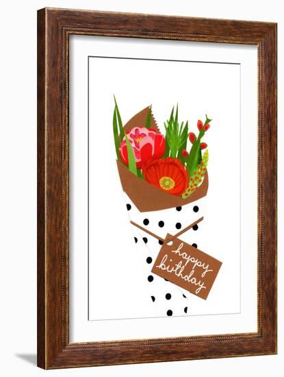 Birthday bouquet, 2014-Isobel Barber-Framed Giclee Print