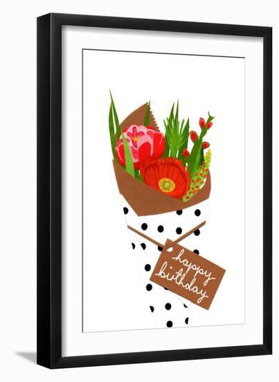 Birthday bouquet, 2014-Isobel Barber-Framed Giclee Print