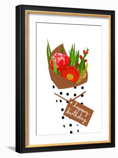 Birthday bouquet, 2014-Isobel Barber-Framed Giclee Print