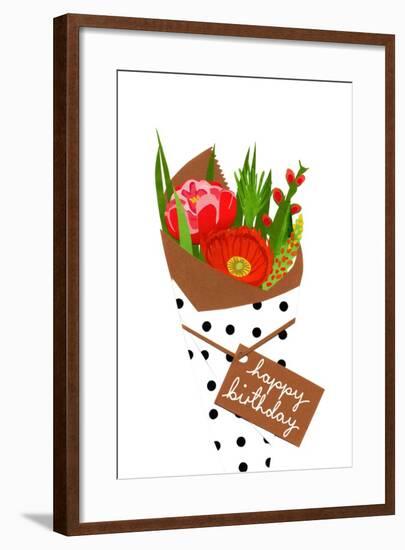 Birthday bouquet, 2014-Isobel Barber-Framed Giclee Print