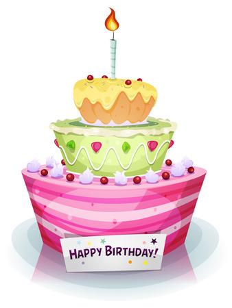 'Birthday Cake' Art Print - Benchart | Art.com