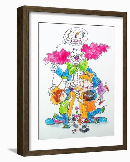 Birthday Clown-Maylee Christie-Framed Giclee Print