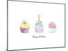 Birthday Cupcakes-Jennifer Zsolt-Mounted Giclee Print