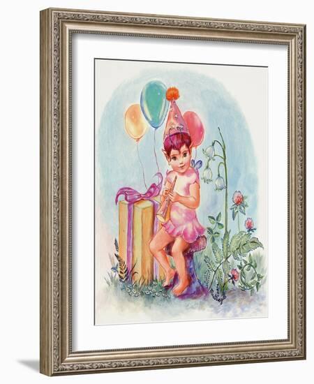 Birthday Elf-Judy Mastrangelo-Framed Giclee Print