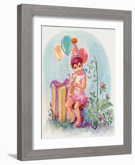 Birthday Elf-Judy Mastrangelo-Framed Giclee Print