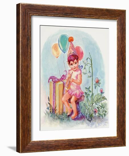 Birthday Elf-Judy Mastrangelo-Framed Giclee Print