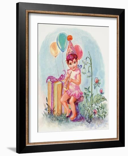 Birthday Elf-Judy Mastrangelo-Framed Giclee Print