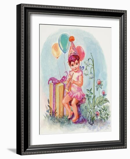 Birthday Elf-Judy Mastrangelo-Framed Giclee Print