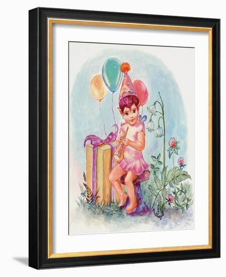 Birthday Elf-Judy Mastrangelo-Framed Giclee Print