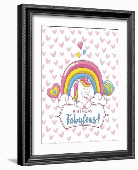 Birthday Fabulous-Tina Lavoie-Framed Premium Giclee Print