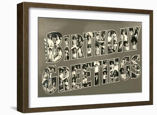 Birthday Greetings-null-Framed Art Print