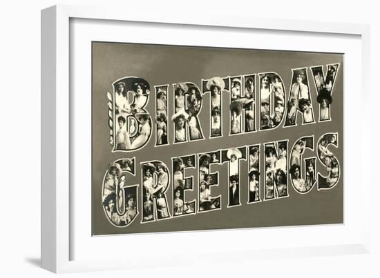 Birthday Greetings-null-Framed Art Print