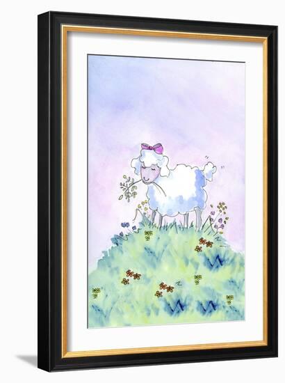 Birthday Lamb-Jennifer Zsolt-Framed Giclee Print