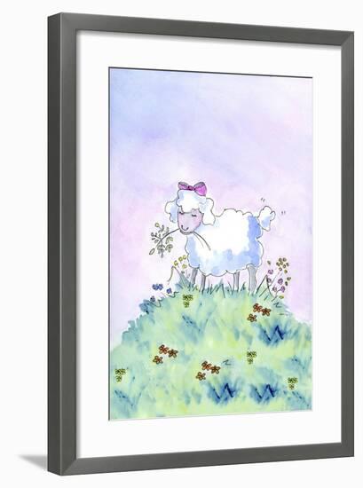 Birthday Lamb-Jennifer Zsolt-Framed Giclee Print