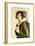 Birthday postcard with a picture of a woman golfer, c1908-Unknown-Framed Giclee Print