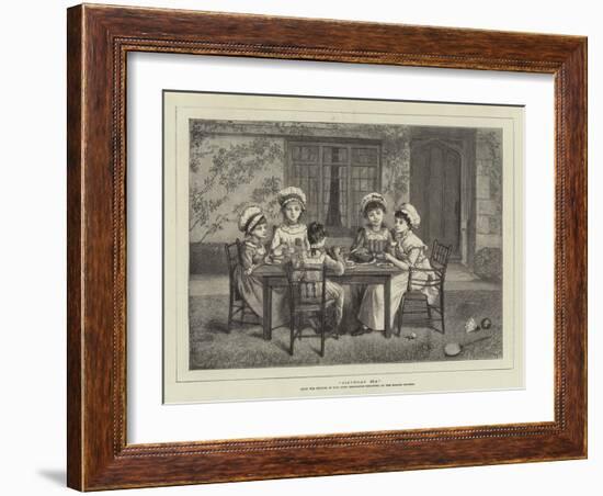 Birthday Tea-Kate Greenaway-Framed Giclee Print