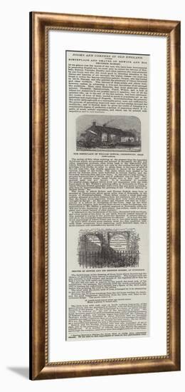 Birthplace and Graves of Bewick and His Brother Robert-null-Framed Giclee Print
