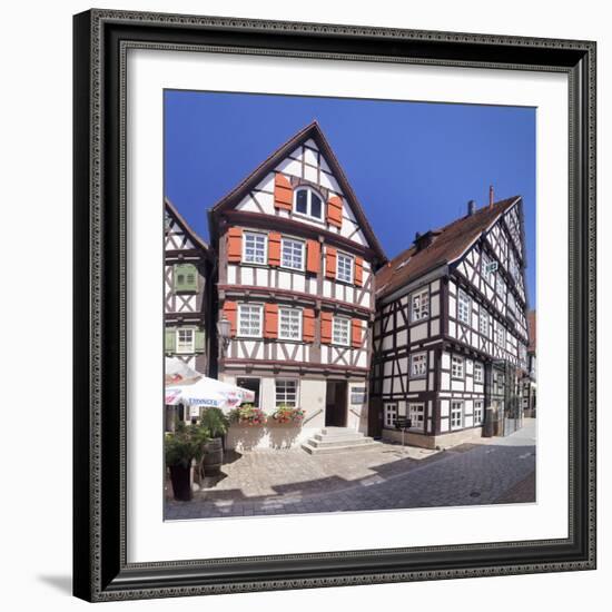 Birthplace Gottlieb Daimler, Half-Timbered Houses, Germany-Markus Lange-Framed Photographic Print