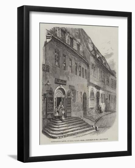 Birthplace of Handel, at Halle, Saxony-null-Framed Giclee Print