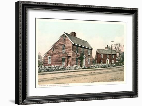 Birthplace of John Quincy Adams-null-Framed Art Print